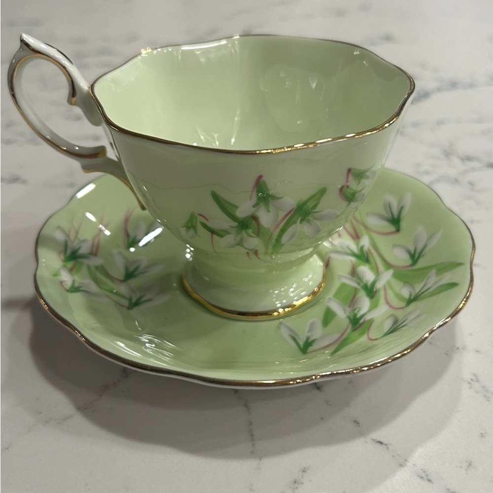 Royal Albert Snowdrops - Bone China England -Vintage